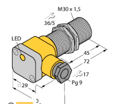 BI10-G30-Y1X電感式傳感器，德國TURCK